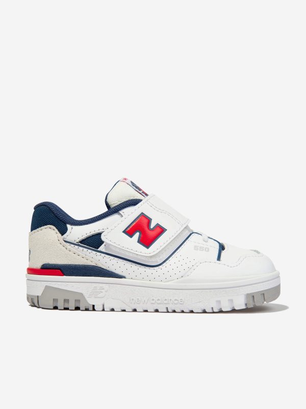 New Balance Kids B550 Trainers in White Hot on Sale