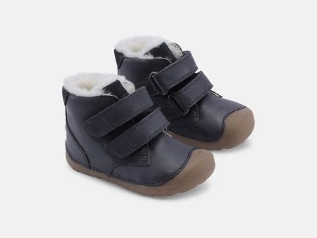 Baby Boys & Girls Dark Blue  Petit Mid Winter Strap  Shoes For Discount