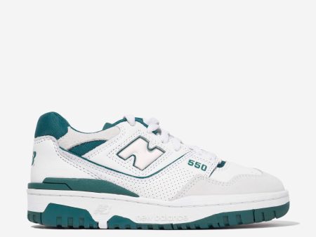 New Balance Kids 550 Logo Trainers in White Sale