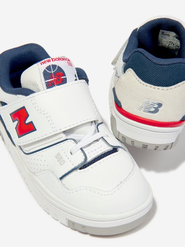 New Balance Kids B550 Trainers in White Hot on Sale