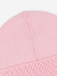 Girls Knitted Logo Beanie Hat in Pink Hot on Sale