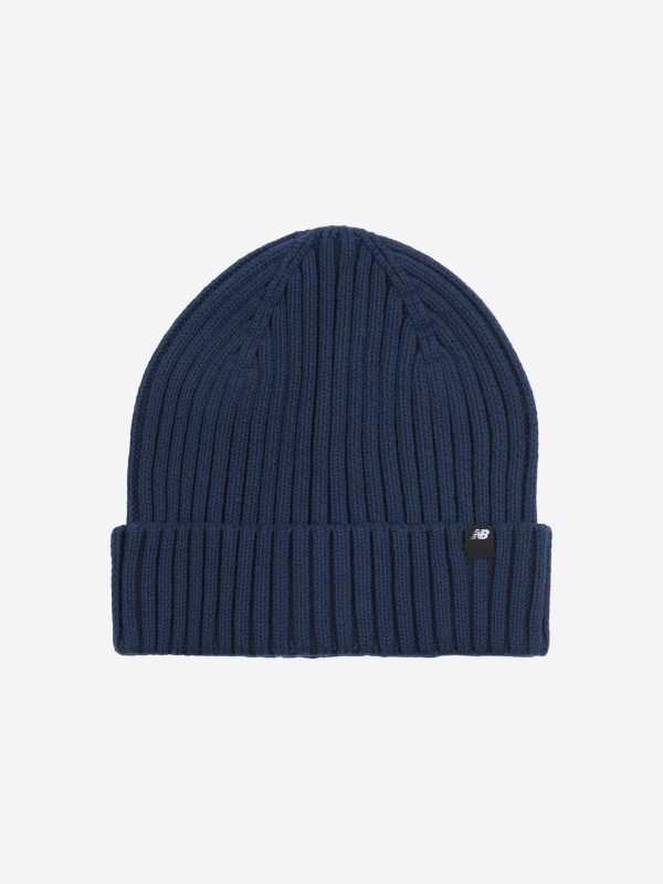 New Balance Boys NB Tab Beanie In Navy Fashion