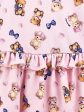 Monnalisa Baby Girls Bear Milano Dress in Pink For Sale