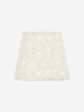 Mama Luma Girls Sequin Embroidered Skirt in White For Discount