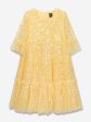 Needle & Thread Girls Raindrop Sequin Dress in Yellow Online Hot Sale