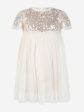 Needle & Thread Girls Mila Gloss Bodice Dress in Cream Discount