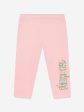 Baby Girls Bear Logo Leggings Set in Pink Supply