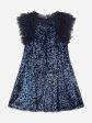 Needle & Thread Girls Stephanie Dress in Navy Online now