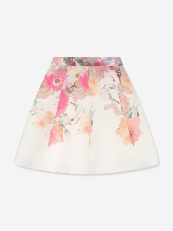 Marchesa Girls Flower Print Skirt in Multicolour Sale