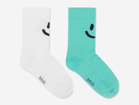 Molo Kids Smile Print Socks Set in Multicolour Cheap