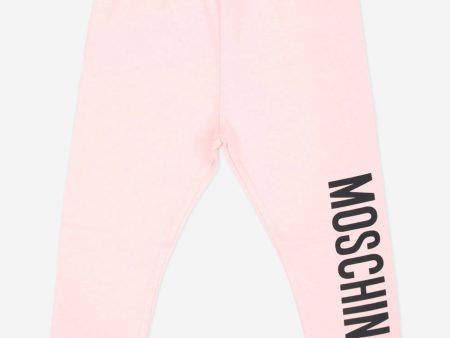 Baby Girls Logo Leggings in Pink For Cheap