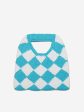 MARNI Girls Diamond Crochet Bag in Blue (25cm) Sale