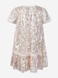 Needle & Thread Girls Mila Gloss Dress in Cream Sale