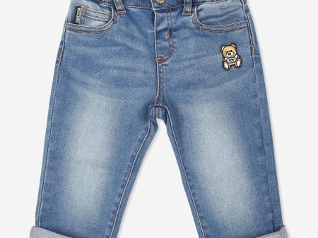 Baby Teddy Bear Jeans in Blue Supply