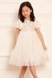 Needle & Thread Girls Posy Bodice Dress in Ivory Online