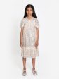 Needle & Thread Girls Mila Gloss Dress in Cream Sale