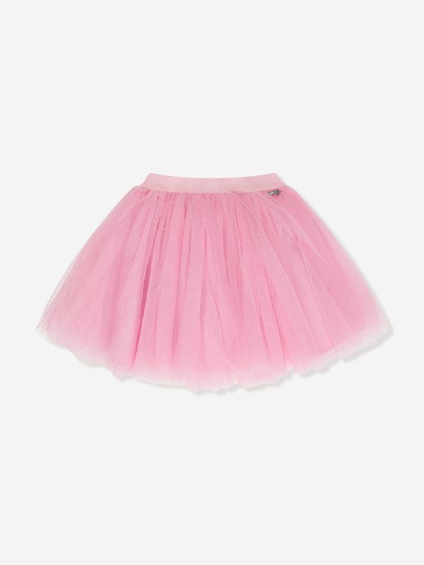 Guess Girls Tulle Skirt in Pink For Cheap