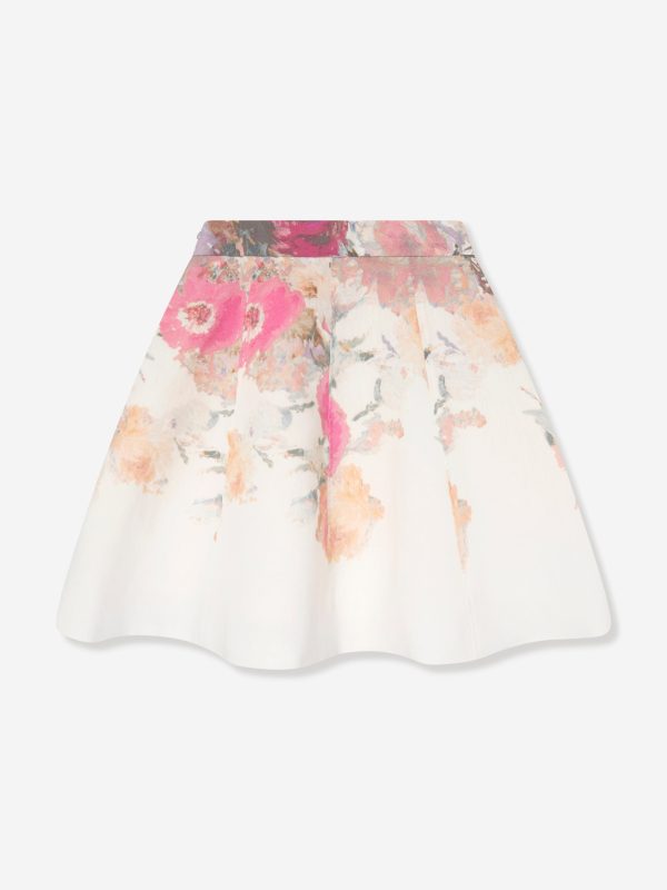 Marchesa Girls Flower Print Skirt in Multicolour Sale