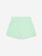 Converse Girls Wide Waistband Rib Shorts in Green Cheap