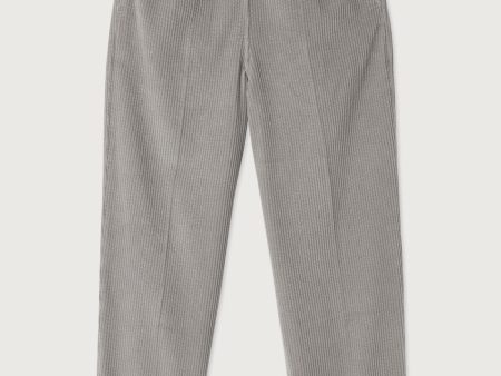 Women Grey Corduroy Trousers For Cheap