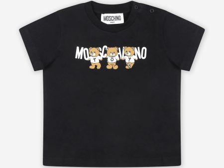 Baby Bear Logo T-Shirt in Black on Sale