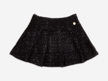 BCBG Girls Tweed Skort in Black For Sale