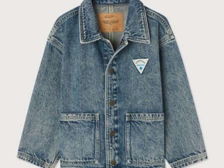 Boys & Girls Blue Denim Jacket Supply