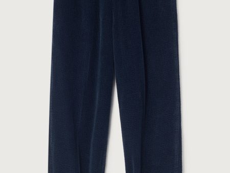 Women Navy Corduroy Trousers Online