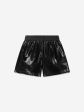 DKNY Girls Shiny Shorts in Black For Sale