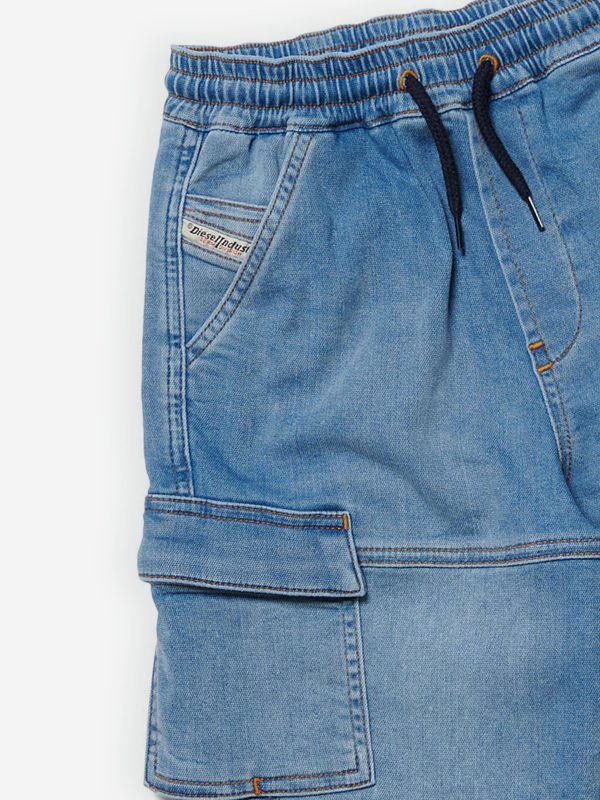 Diesel Boys JoggJean® Drawstring Shorts in Blue For Cheap