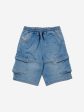 Diesel Boys JoggJean® Drawstring Shorts in Blue For Cheap