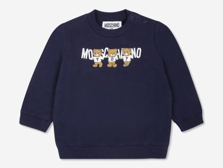 Baby Bear Logo Sweatshirt in Navy Fashion