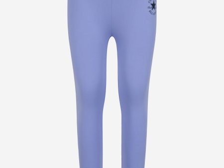 Converse Girls Chuck Patch High Rise Leggings in Blue For Cheap