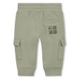 Baby Boys Green Logo Cotton Trousers Supply