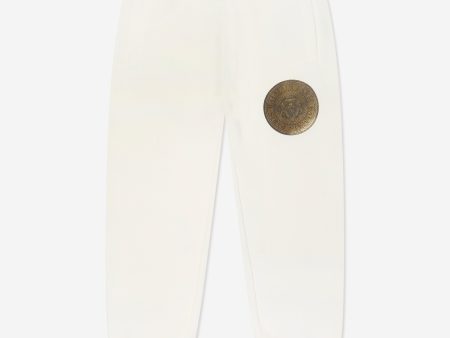 Balmain Kids Logo Joggers in Ivory on Sale