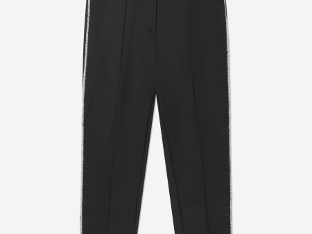 Balmain Girls Wool Suit Trousers in Black Supply