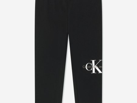 Calvin Klein Baby Girls Monogram Leggings in Black Online Sale