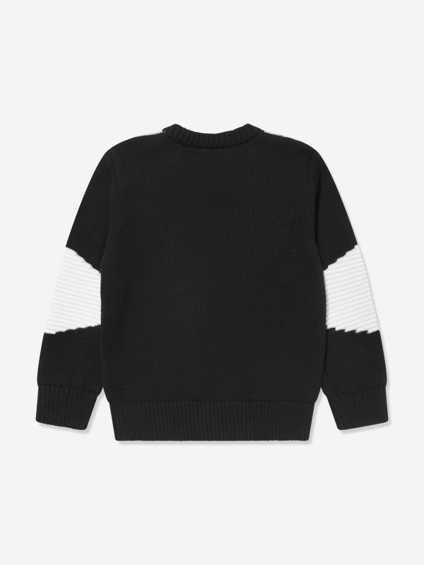 Boys Paris Logo Jumper in Black Online Sale