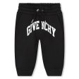 Baby Boys Black Logo Cotton Trousers Online now