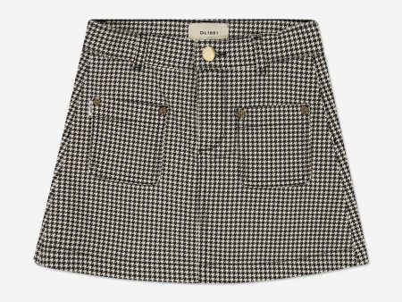 DL1961 Girls Jenny Mini Skirt in Grey For Cheap