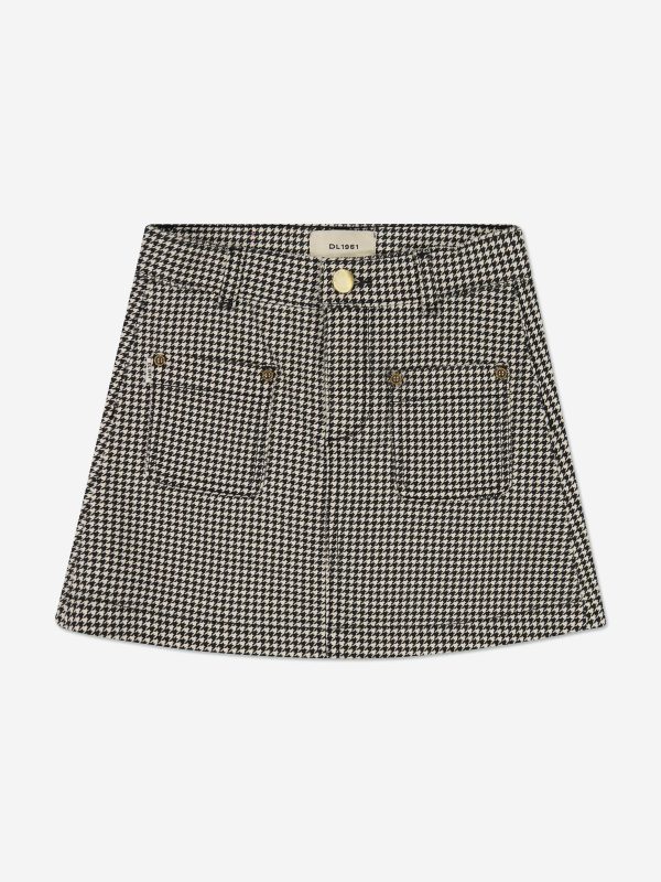 DL1961 Girls Jenny Mini Skirt in Grey For Cheap